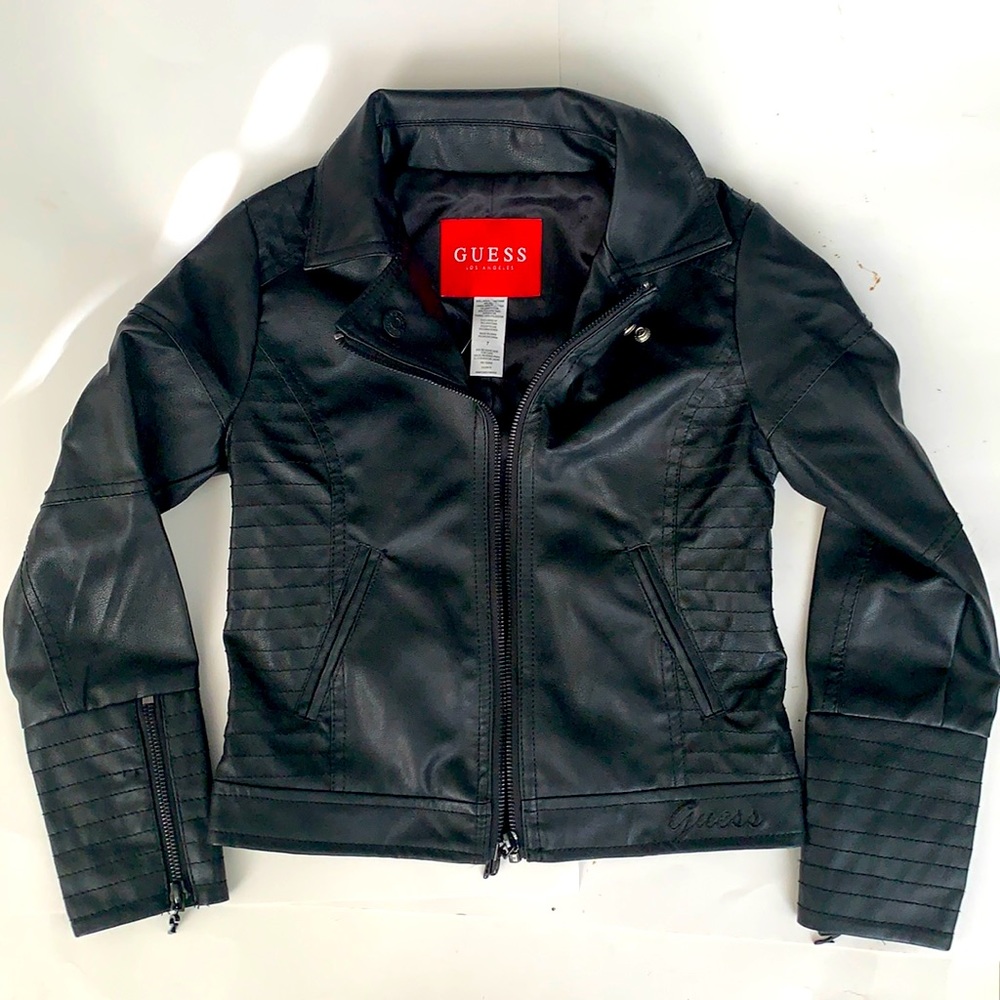 NWOT Guess Los Angeles leather jacket Sz 7